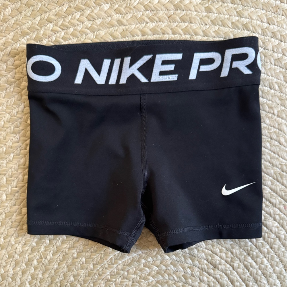 Nike Black and White Pro Training Shorts